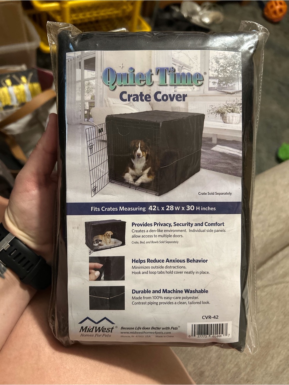Quiet Time Crate Cover - Black